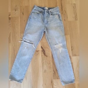 Madewell Vintage Straight 27 Calabria wash ripped edition